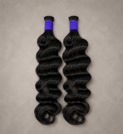 2 Bundle Set Bulk Human Hair
